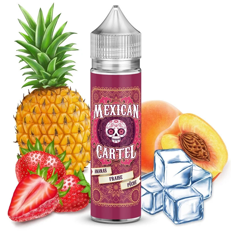 MEXICAN CARTEL ANANAS FRAISE PECHE 50 ML