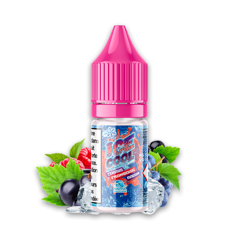 ICE COOL CASSIS FRAMBOISE RAISIN 10ML