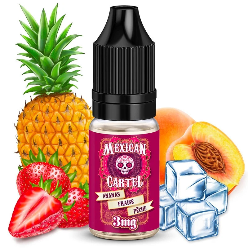 MEXICAN CARTEL ANANAS FRAISE PECHE 10ML