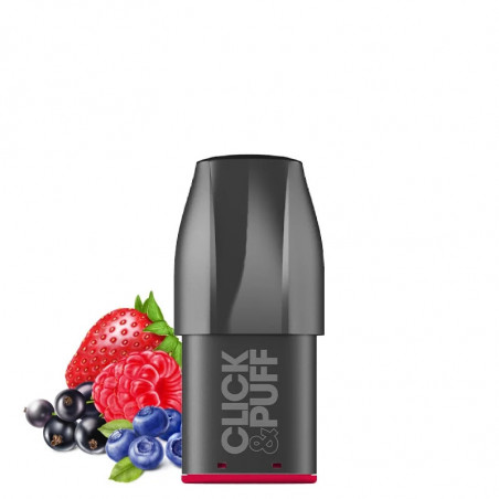 CARTOUCHE CLICK & PUFF FRUITS ROUGES X-BAR