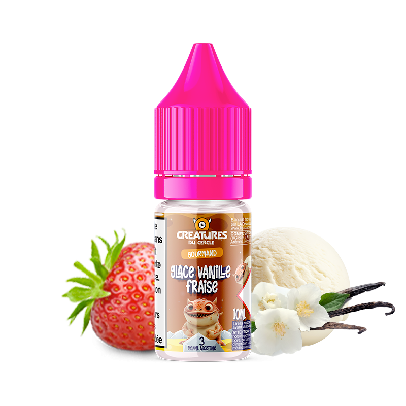 CREATURES GLACE VANILLE FRAISE 10ML