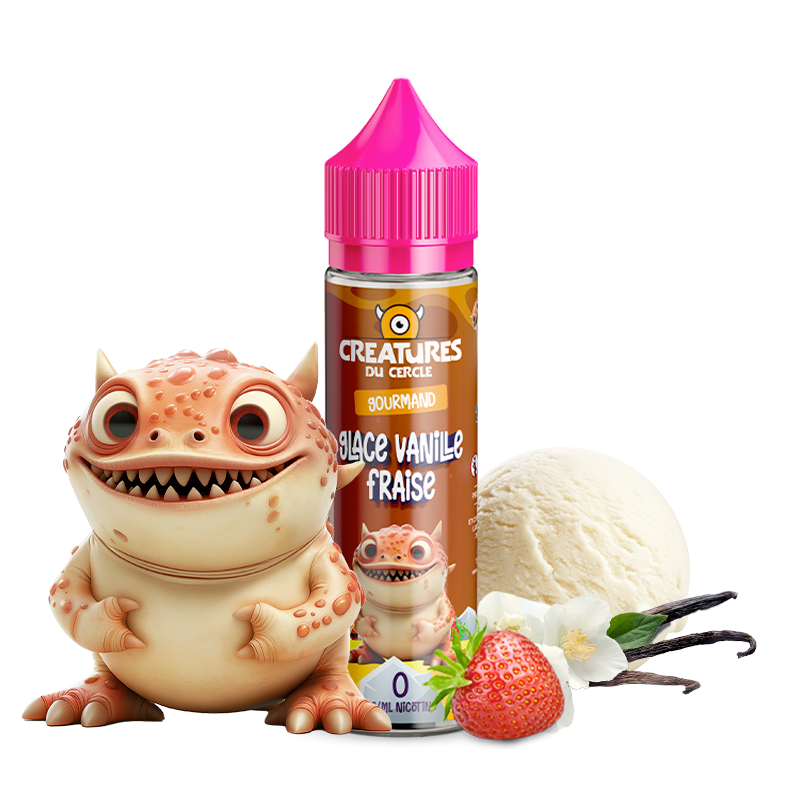 CREATURES GLACE VANILLE FRAISE 50ML